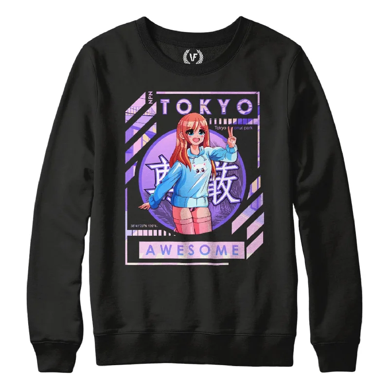 TOKYO : Sweatshirt High-neck Sweatshirt Hoodie