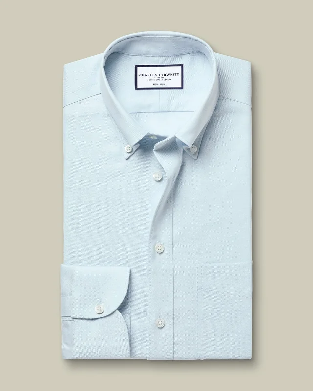 Non-Iron Stretch Oxford Shirt - Sky Blue