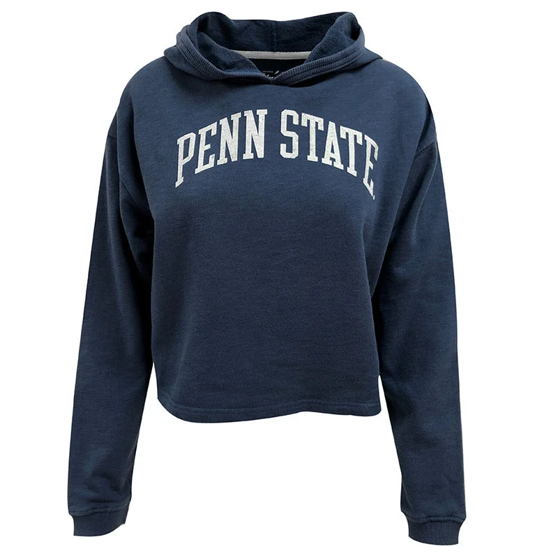 League Ladies Cropped Penn State Hoodie Casual Hoodie Style