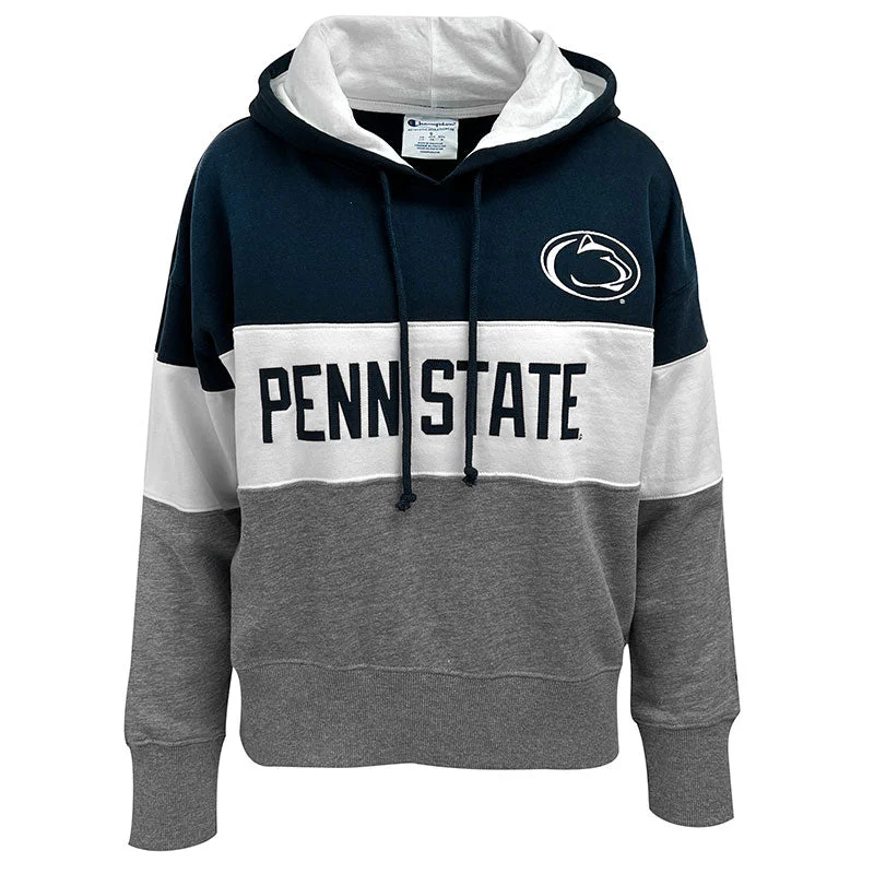 Ladies PSU Super Fan Color-block Hoodie Hoodie Sweatshirt Fashion