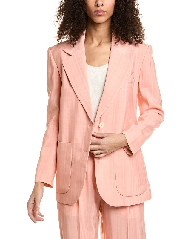 Sandro Blazer Structured Tweed Blazer