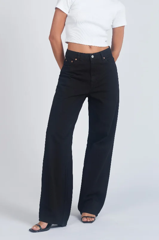 Donna Baggy Jeans - Black