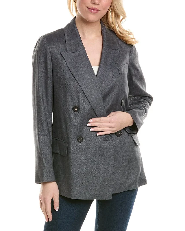 Peserico Linen & Wool-Blend Jacket Women’s Business Blazer