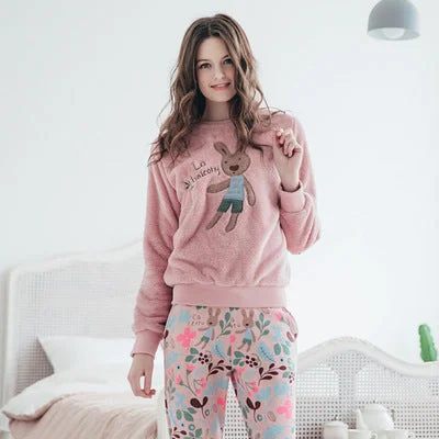 Women's thickening pajamas Best pajama sets for elderly women