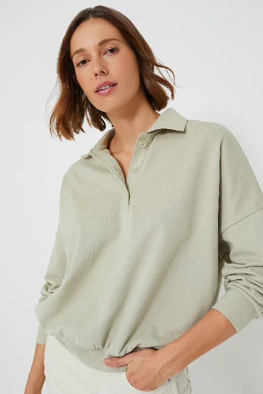 Sage Bode Polo Sweatshirt Knitted sweaters