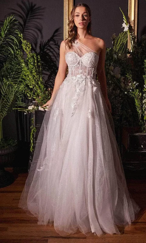 Andrea and Leo A1053W - One Shoulder Corset Bridal Gown Boho Wedding Gown