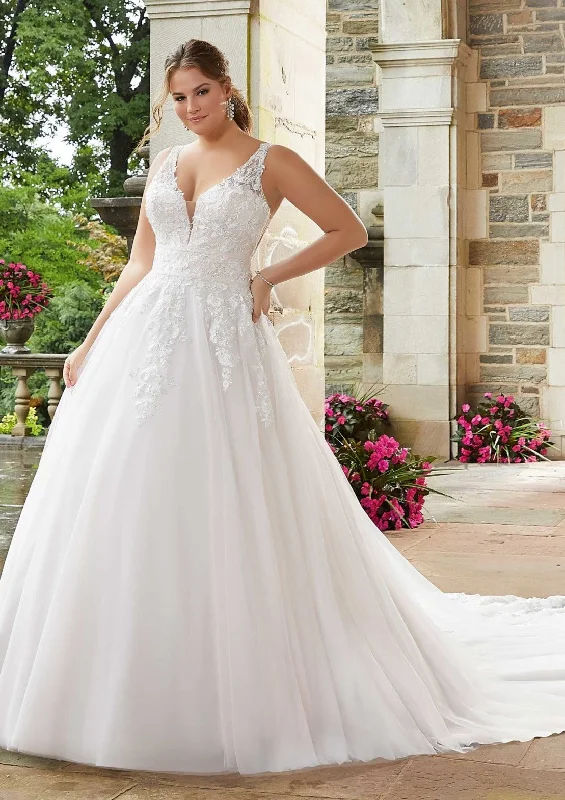 Julietta by Morilee Sigourney Sample Sale Simple Wedding Gown