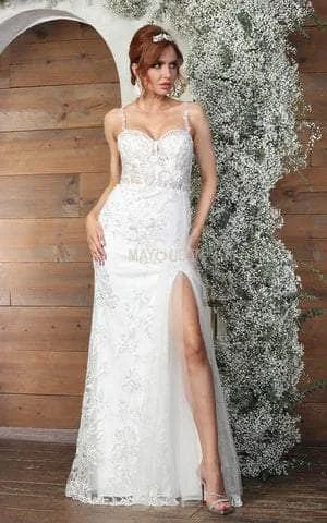 May Queen RQ8018 - Embellished Sweetheart Bridal Gown Princess Wedding Dress