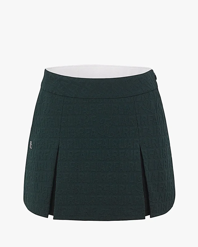 FL jacquard volume logo band skirt Affordable unclassified skirts