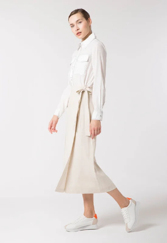 Linen Wrap Skirt Winter unclassified skirts