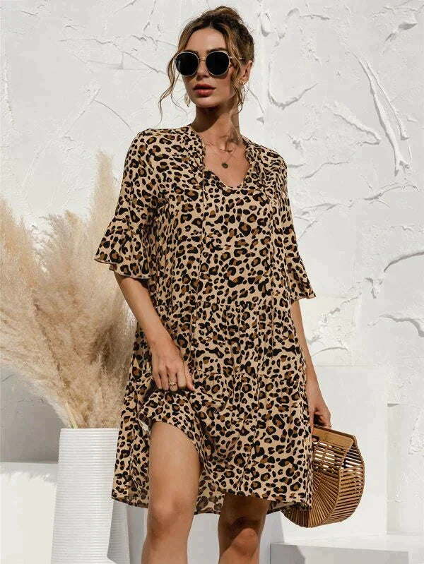 GIADA - Stylish printed dress for women Wrap floral dresses