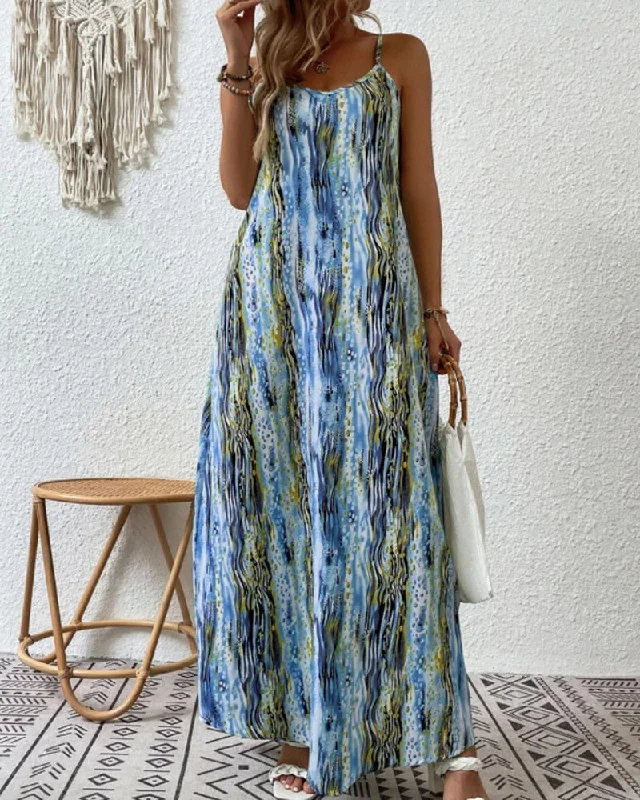 Ingeborg | Sleeveless vacation dress with gradient print Must-have floral dresses for this season