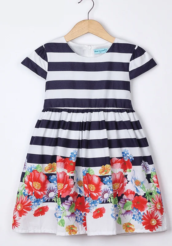 Eliotte Flowers Striped Dress Graduation unclassified dresses