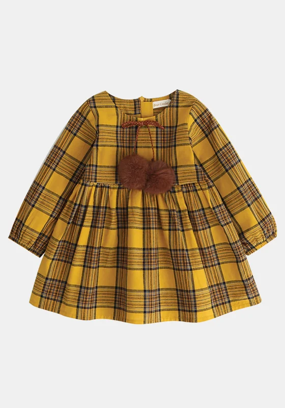 Yellow Plaid Dress Anniversary unclassified dresses