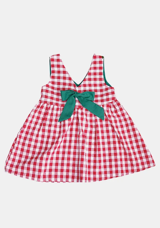 Bowknot Plaid Gown Chic unclassified dresses