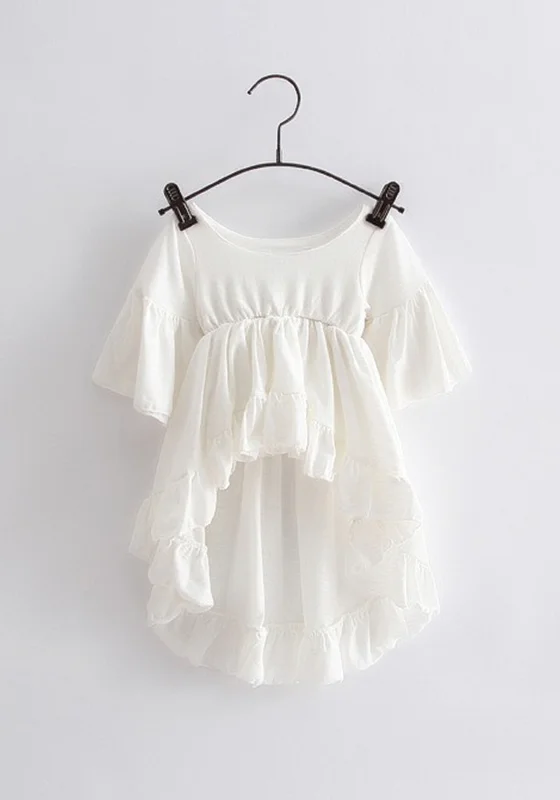 Cotton White Flare  Dress Formal unclassified dresses