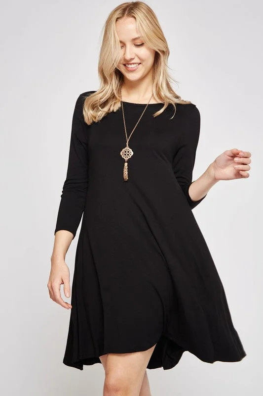 Beeson River Basic Swing Dress - Tall - Black Anniversary unclassified dresses