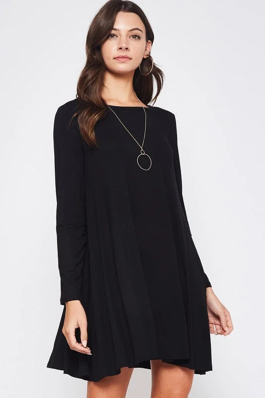 Beeson River Swing Pocket Dress - Black Date night unclassified dresses