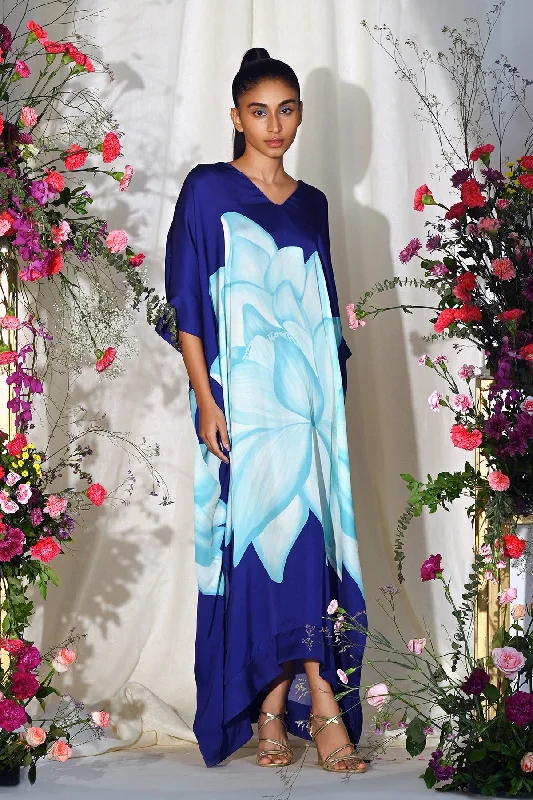 Blue Lotus Kaftan Dress Soft fabric unclassified dresses