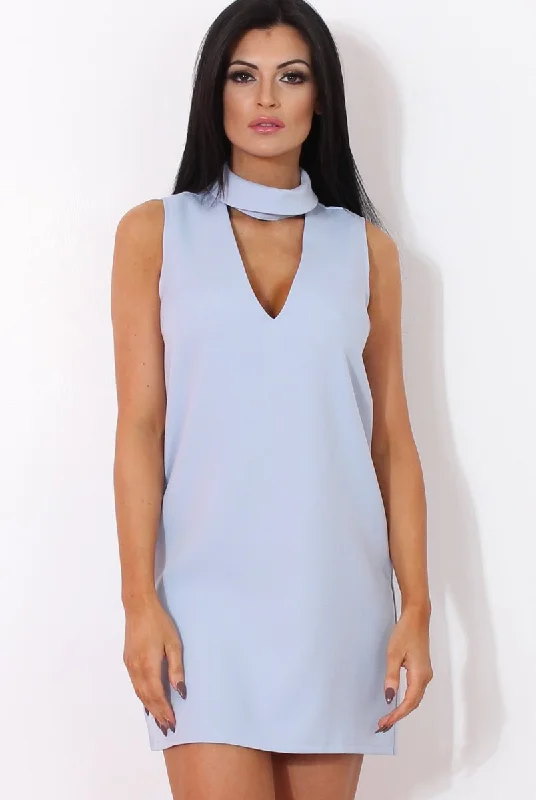 Blue V Front Dress-Grace Preppy unclassified dresses