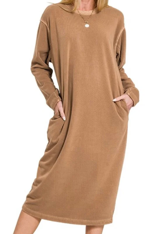 “Casual Saturday” Dress in Mocha Breathable unclassified dresses