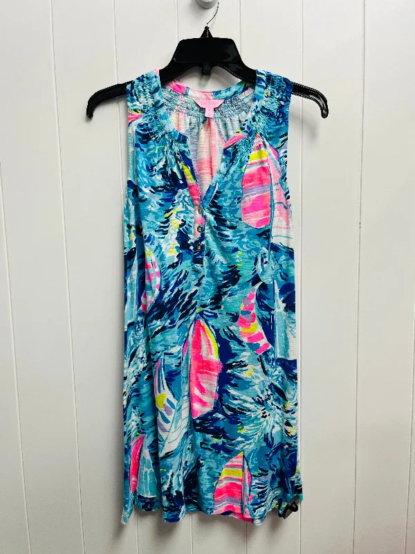 Dress Designer By Lilly Pulitzer In Blue & Pink, Size: S Street style unclassified dresses