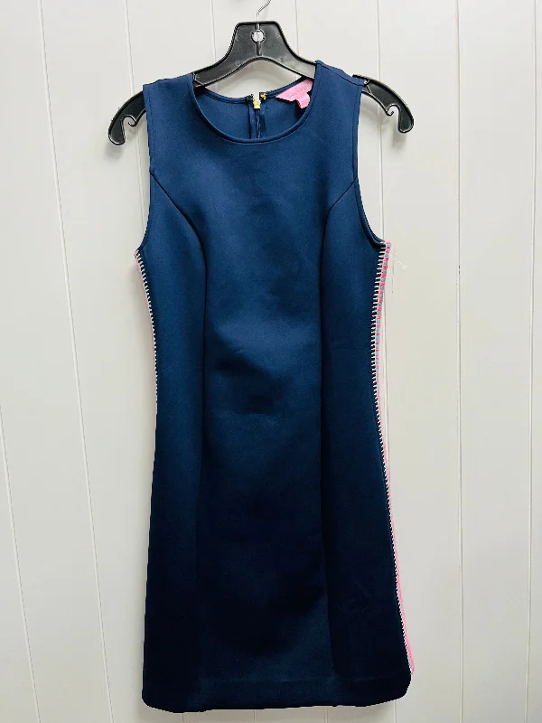 Dress Designer By Lilly Pulitzer In Blue & Pink, Size: Xs Elegant evening unclassified dresses