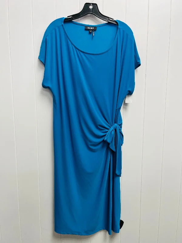 Dress Work By Dkny In Teal, Size: Xl Popular unclassified dresses