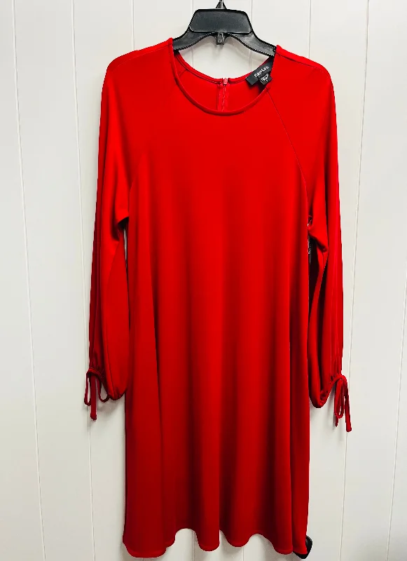 Dress Work By Karen Kane In Red, Size: L Breathable unclassified dresses