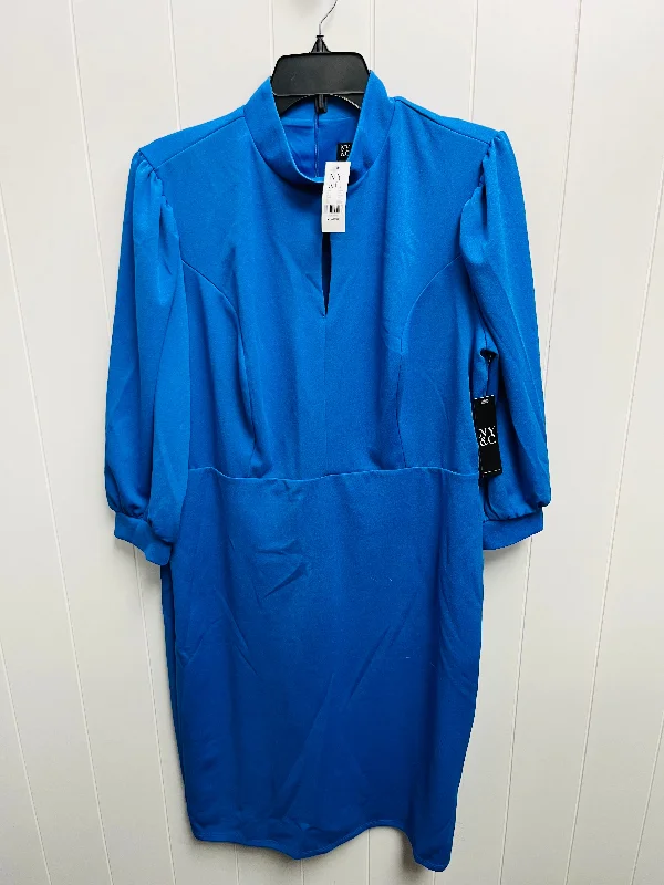 Dress Work By New York And Co In Blue, Size: Xl A-line unclassified dresses