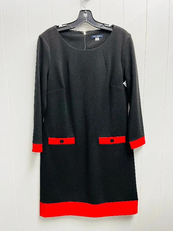 Dress Work By Tommy Hilfiger In Black & Red, Size: 12 Stretchy unclassified dresses