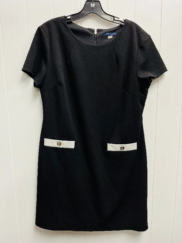 Dress Work By Tommy Hilfiger In Black, Size: 16 Chiffon unclassified dresses