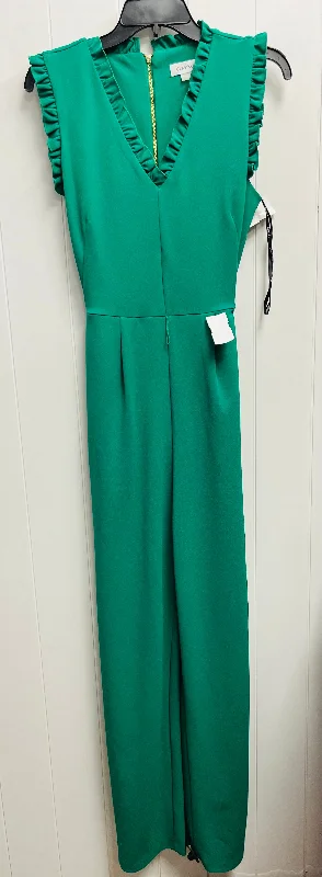 Jumpsuit By Calvin Klein In Green, Size: 10 Satin unclassified dresses