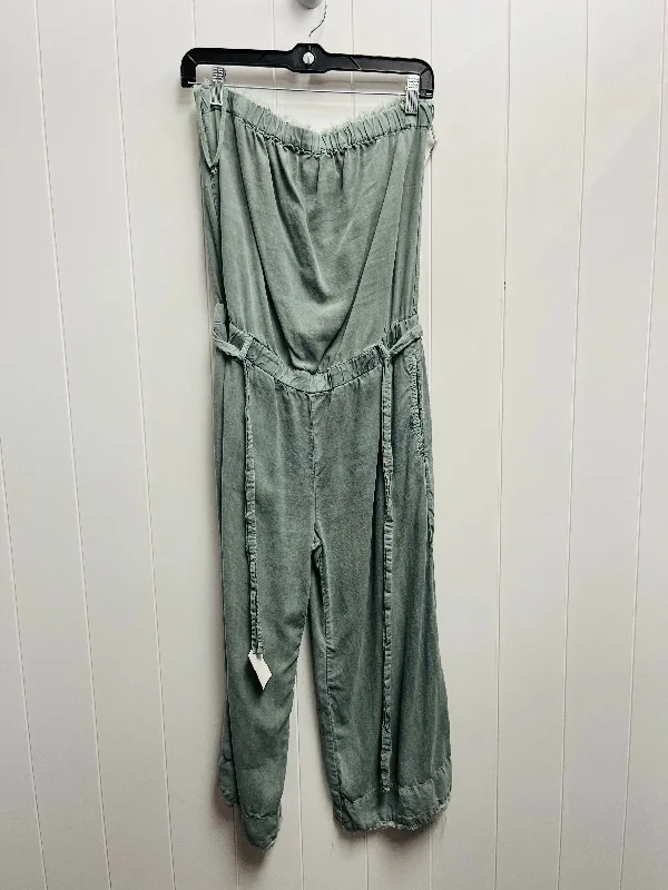 Jumpsuit By Cloth & Stone In Green, Size: M Color block unclassified dresses