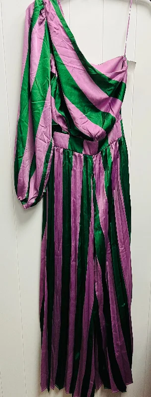 Jumpsuit By Flying Tomato In Green & Purple, Size: S Affordable unclassified dresses