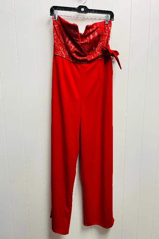 Jumpsuit By Mi Ami In Red, Size: L Stretchy unclassified dresses