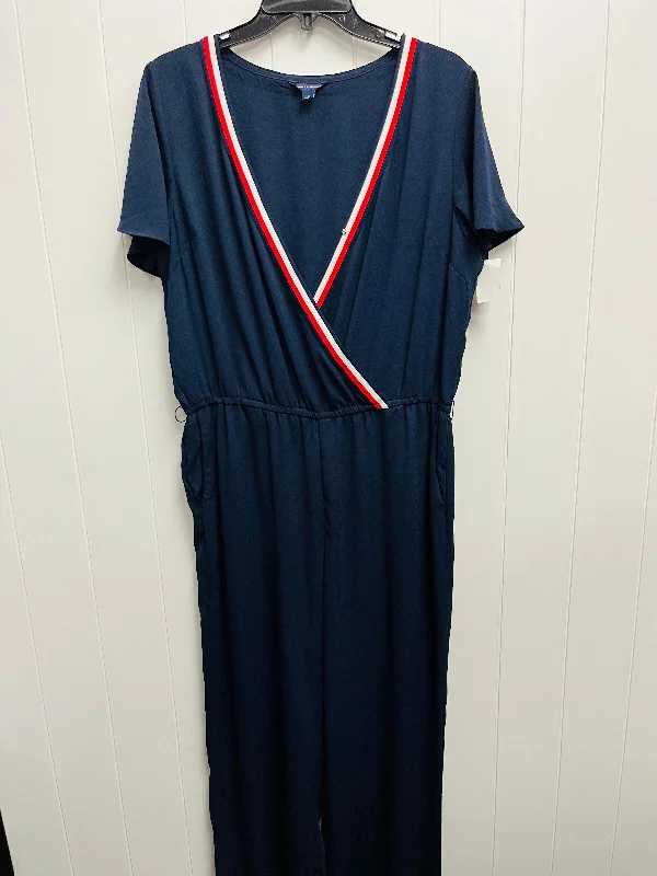 Jumpsuit By Tommy Hilfiger In Blue & Red, Size: L Lightweight unclassified dresses