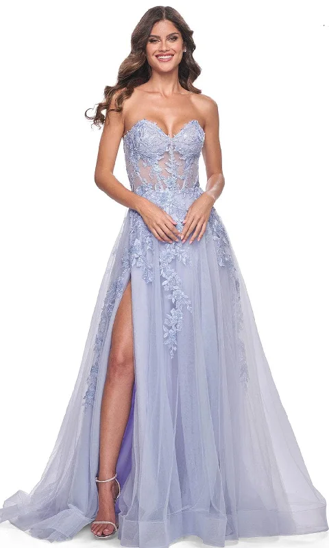 La Femme 32082 - Strapless Applique Prom Dress Engagement unclassified dresses