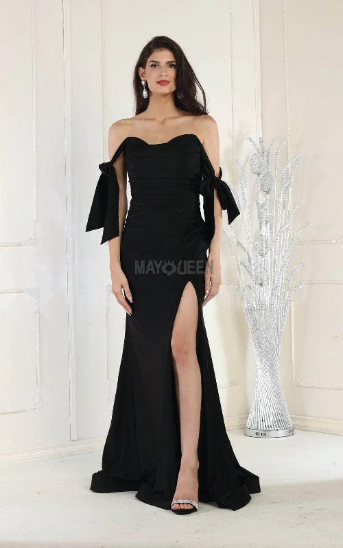 May Queen MQ1858 - Off Shoulder Evening Dress High-low unclassified dresses