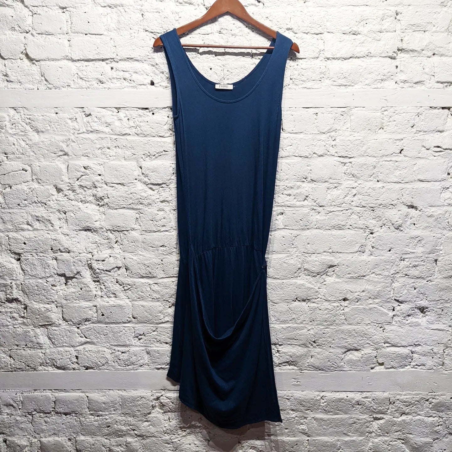 NICOLE FARHI
BLUE ASYMMETRIC DRESS Sleeveless unclassified dresses