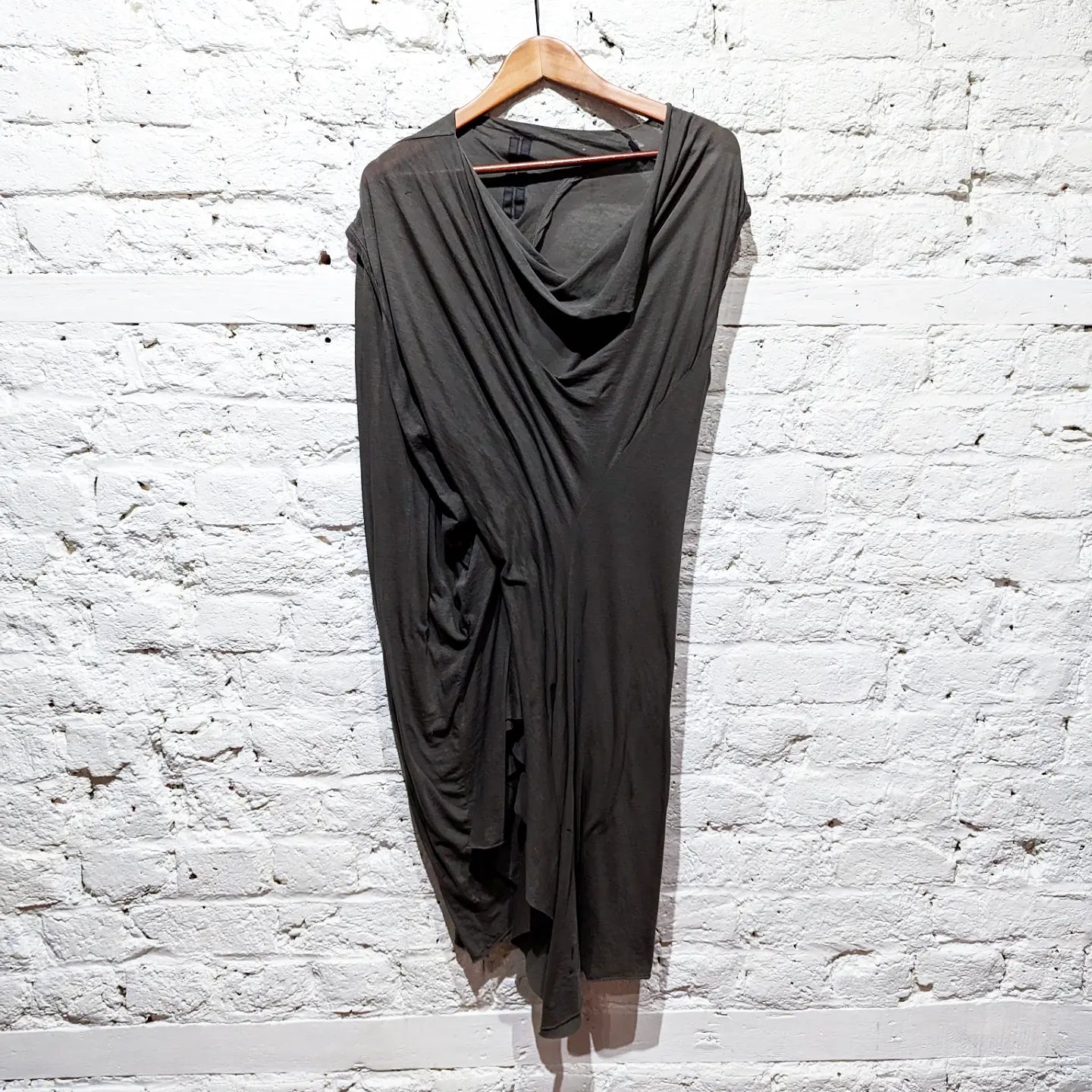 RICK OWENS 
GREY JERSEY DRESS Anniversary unclassified dresses