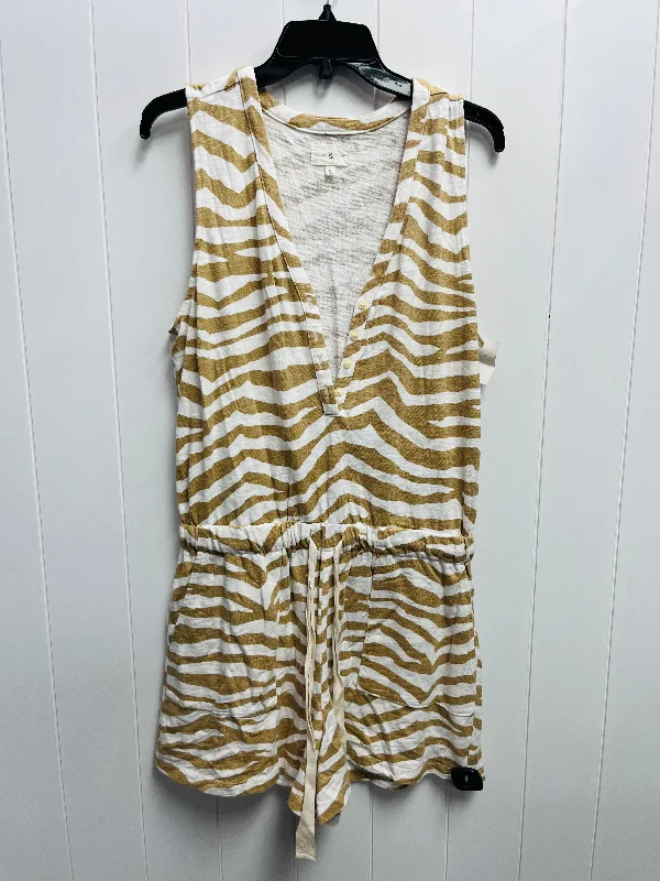 Romper By Lou And Grey In Tan, Size: M Anniversary unclassified dresses