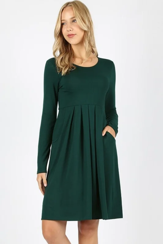 Serene Magical Winter Dress - Hunter Green Lace unclassified dresses