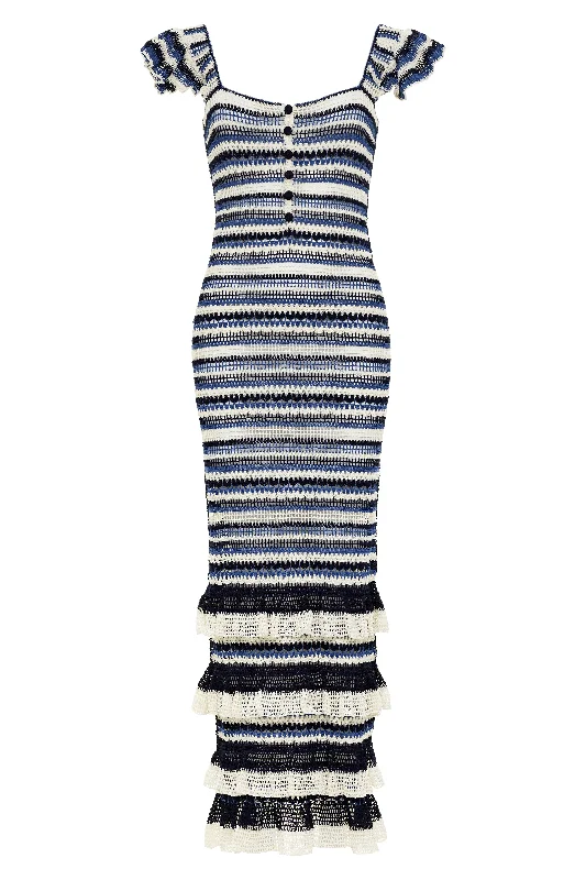 Stripe Blue Dress Popular unclassified dresses