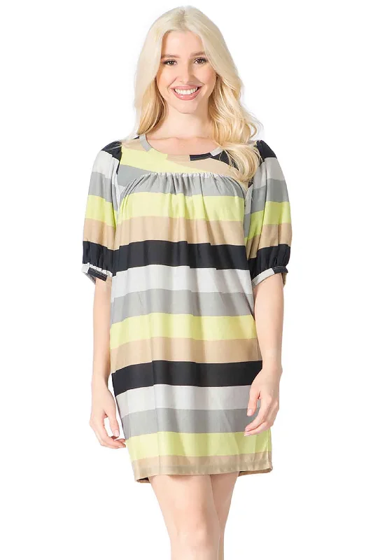 Striped Yoke Dress Tulle unclassified dresses