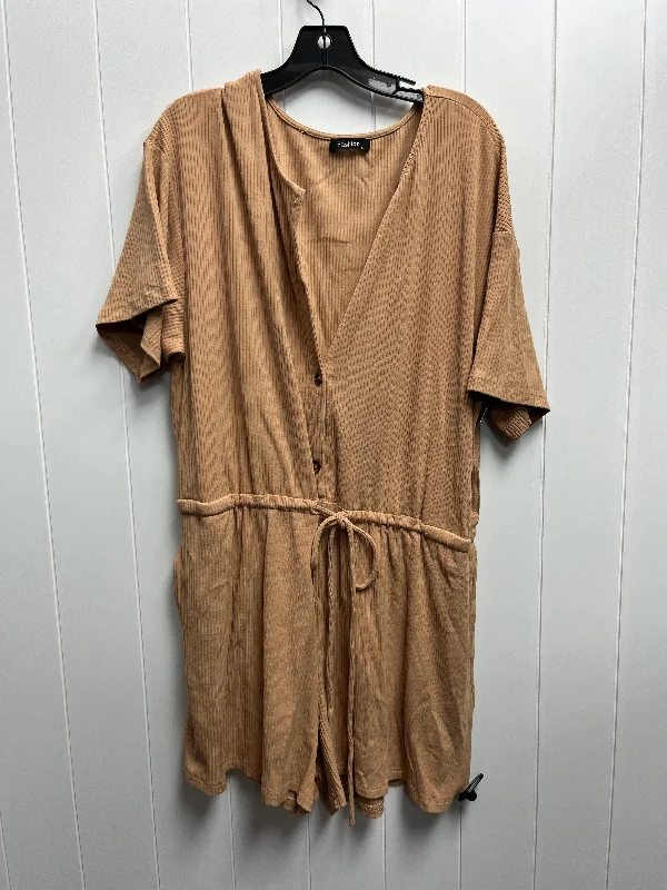 Tan Romper FASHION, Size Xl Off-shoulder unclassified dresses