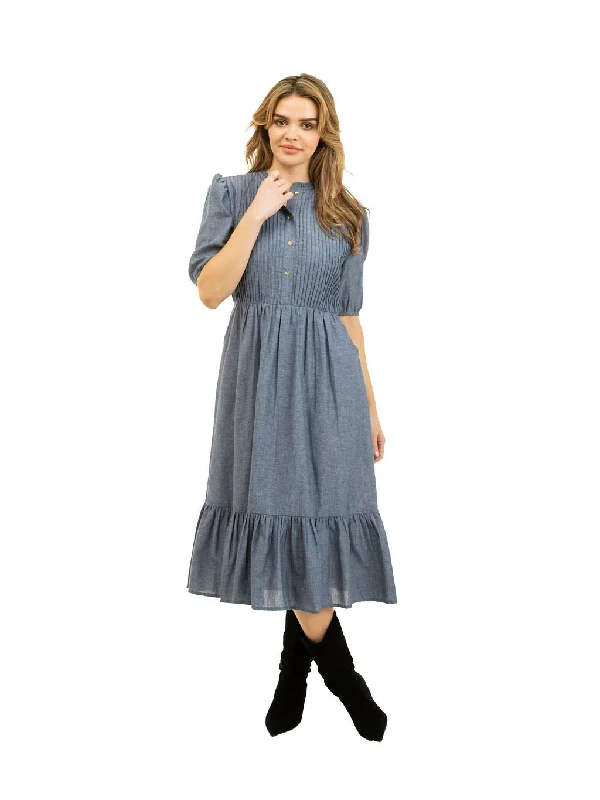 The Annika Dress | Chambray Knitted unclassified dresses