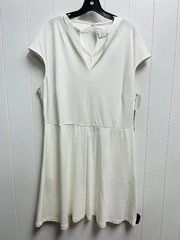 White Dress Work New York And Co, Size Xl Off-shoulder unclassified dresses