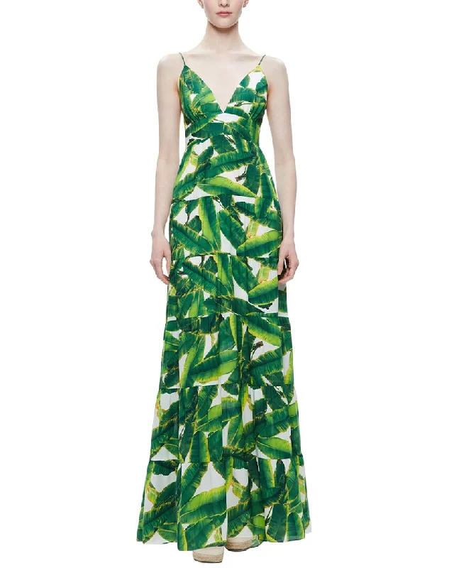 alice + olivia Karolina Halter Maxi Dress Bold Maxi Skirt