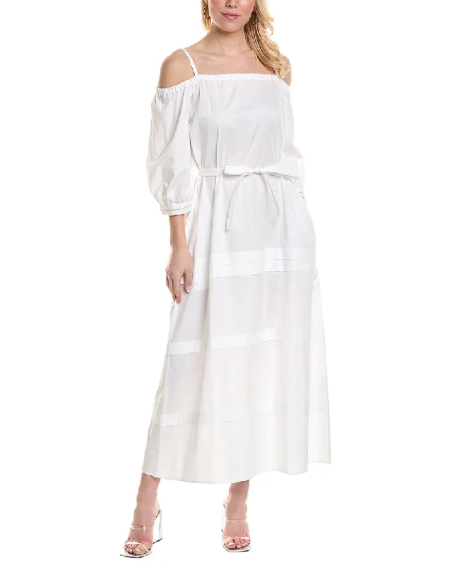 Peserico Off-The-Shoulder Maxi Dress Cozy Maxi Dress